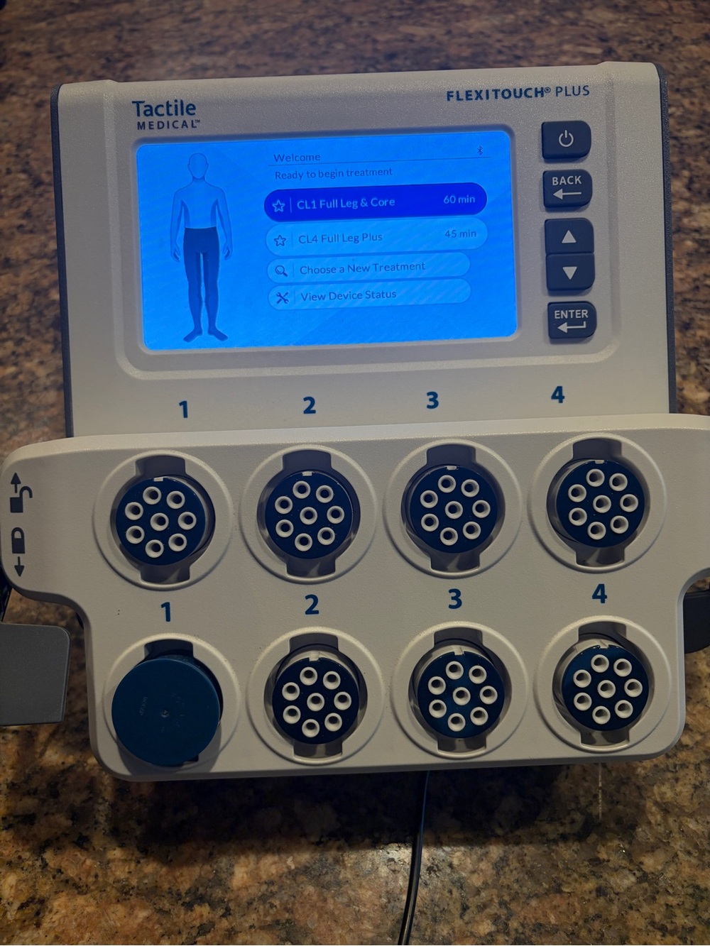 Tactile Medical Flexitouch Plus Lymphedema Pump - White/Blue
